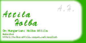 attila holba business card